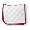Dressuurzadeldek Equestrian Stockholm - Wit perfectie bordeaux