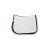 Tapis de selle Equestrian Stockholm jumping Modern - Blanc violet sombre