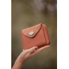 Porte Monnaie Pénélope Clémence - Cognac