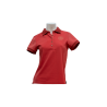 Polo piqué manches courtes Flags & Cup femme Anzia - Cerise