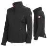 Veste aosta Tattini femme en softshell - Noir