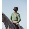 Dames paardrijsweater Horse Pilot Team Shirt - Glad groen