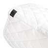 Tapis de selle de saut logo en strass Equestro - Blanc