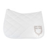 Dressuurpad Equestro logo in strass - Wit