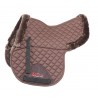 Tapis de selle Numnah SupaFleece Performance Shires - Marron