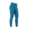 Legging femme avec doublure en polaire Equestro - Bleu corail