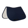 Tapis de selle de saut en matelassage cubique Equestro - Marine blazer