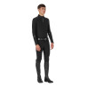 Polo d'entraînement manches longues pour homme coupe ajustée Equestro - Noir