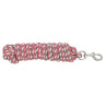 Longe attache tricolore - Marron clair / rose / blanc
