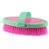 Brosse douce Equithème Je t'aime - Rose fluo