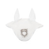Equestro oornetje in technische stof met glinsterend logo - Wit