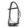 Bridon de Jumping Equestro cuir anglais - Noir