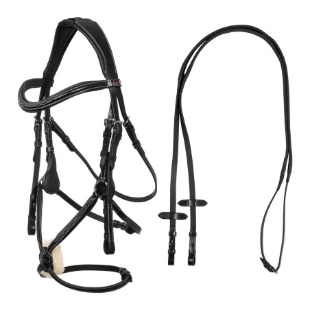 Bridon mexicain Supreme avec muserolle anatomique