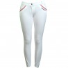 Pantalon Flags & Cup Cayenne femme - Blanc / corail