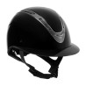 Dameshelm Equestro Apocalypse glanzende schaal EN 1384-2023 goedgekeurd - Zwart / gunmetal