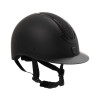 Casque femme Equestro Azael Stone visière large avec strass EN 1384-2023 - Noir / noir
