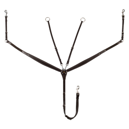 Equestro borsttuig met vork in gelooid leer