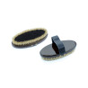 Brosse douce Umbria Equitazione poils biclevel - Noir