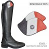 Empiècement pour bottes PRATONI Canter - Bleu / blanc / rouge