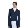 Frac femme Equestro en tissu technique avec strass - Marine blazer