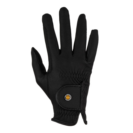 Gants unisexes Equestro en cuir synthétique fermeture auto-agrippante