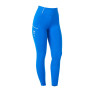 Legging femme Equestro x FISE full grip coupe slim - Bleu de savoie