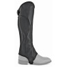 Mini-chaps Equestro Lincoln leer - Zwart
