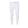 Pantalon d’équitation homme Equestro x FISE grip genoux - Blanc
