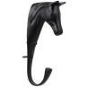 Porte bride de cheval en laiton massif Supreme - Noir
