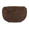 Sac pommeau en cuir Pool’s - Marron