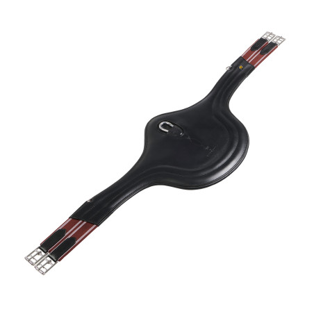 Sangle de saut Equestro en cuir avec protège-boucles