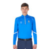 Heren-trainingsbaselayer Equestro x FISE - Blauw van Savoye