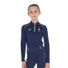 Unisex kindershirt met lange mouwen Equestro x FISE - Marineblazer