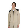 Sweat femme Equestro crop top à capuche - Oxford tan