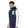Heren sweatshirt Equestro Institutional tweekleurig met frontale ritssluiting - Marineblazer / antiek wit