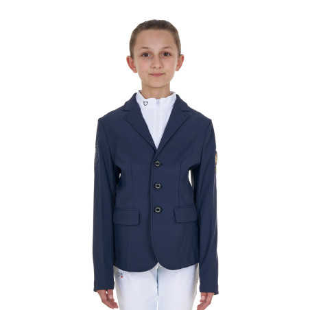 Veste de concours enfant unisexe Equestro x FISE trois boutons