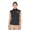 Dames bodywarmer Equestro met rits in technische mix - Zwart