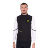 Heren bodywarmer Equestro slim fit in technische stof - Zwart
