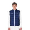 Veste sans manches homme Equestro x FISE coupe slim - Marine blazer