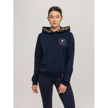 Sweat à capuche Tommy Hilfiger Equestrian Colorado logo femme