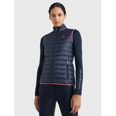 Veste sans manches Tommy Hilfiger Equestrian femme légère en duvet recyclé