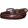 Ceinture Lexington surpiquée - Marron