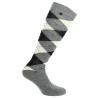 Chaussettes Equithème Argyle femme - Gris / écru