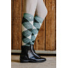 Chaussettes Equithème Argyle femme - Vert sauge / anthracite