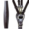 Collier de chasse surpiqué Chetak - Marron