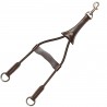 Fourche de martingale élastique Flags & Cup - Marron