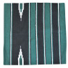 Tapis Westride Navajo coton/acrylique - Vert / noir / blanc