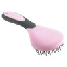 Brosse à crinière PVC - Rose / gris