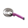 Ronde metalen roskam met Soft-handvat - Roze