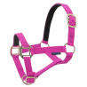 Nylon halster met lederen voering Norton - Fuchsia